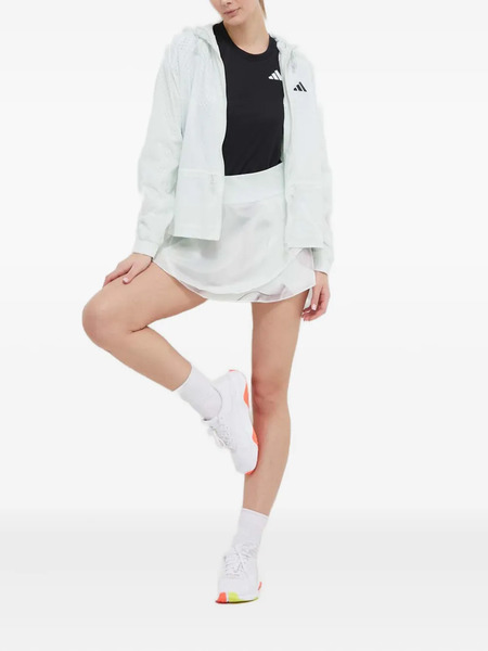  Adidas Logo-appliqué Perforated Jacket - White 