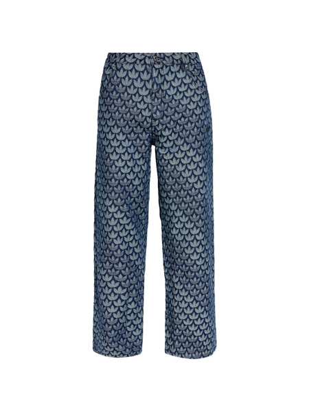  Adidas Pattern Denim Jeans - Blue 