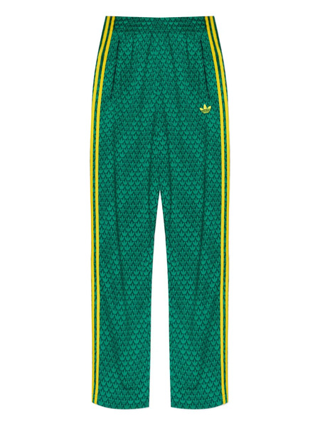  Adidas Patterned Track Pants - Green 