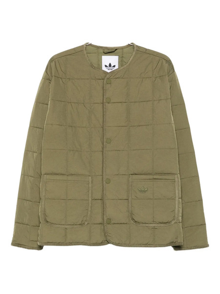  Adidas Quilted Buttoned Jacket - Green 