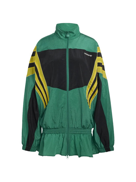  Adidas Striped Zip Jacket - Green 