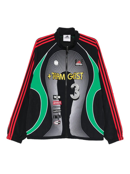  Adidas Teamgeist Striped Jacket - Black 