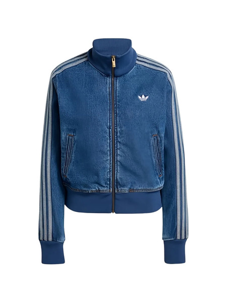  Adidas Three-stripe Full-zip Jacket - Blue 