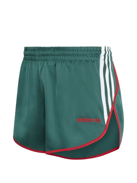  Adidas Three-stripe Shorts - Green 