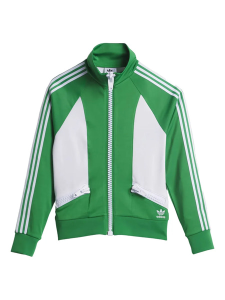  Adidas Three-stripe Zip Jacket - Green 