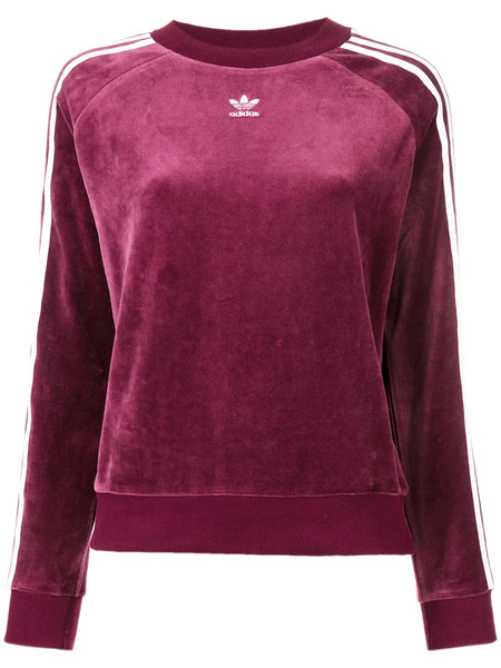  Adidas Tri-stripe Sweatshirt - Red 
