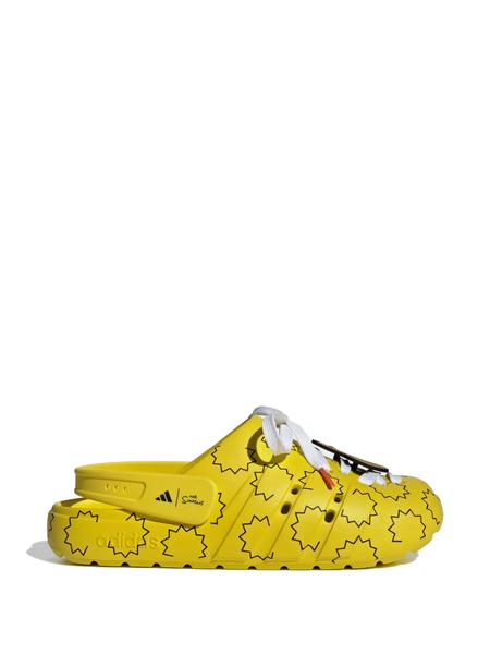  Adidas X The Simpsons Adilette yellow/black Clogs 