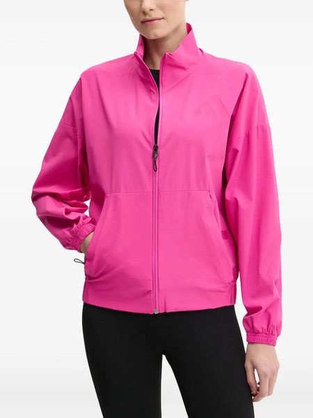  Adidas Zip-front High-neck Jacket - Pink 