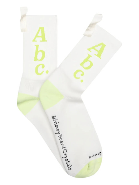  Advisory Board Crystals Abc Logo Socks - White 