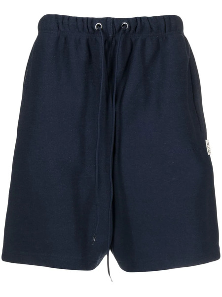  Advisory Board Crystals Drawstring Track Shorts - Blue 