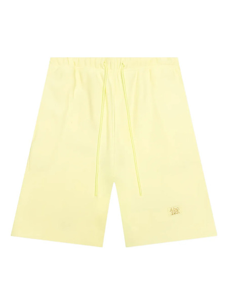  Advisory Board Crystals Logo-patch Drawstring Shorts - Yellow 