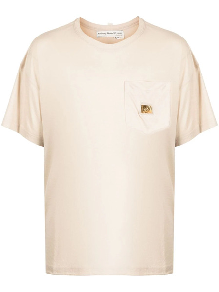  Advisory Board Crystals Logo-patch Short-sleeve T-shirt - Neutrals 