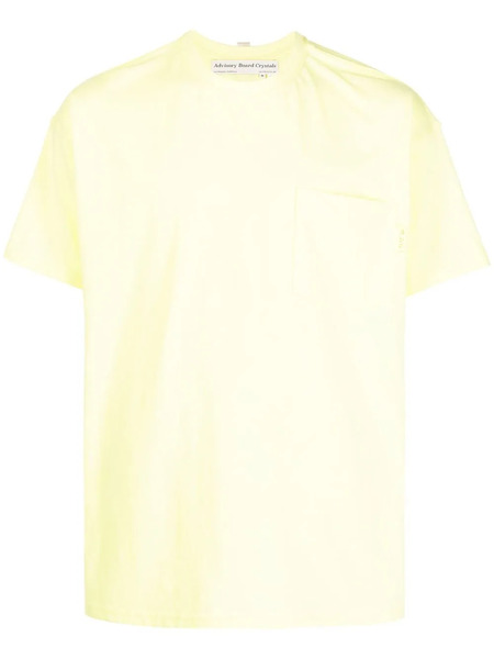  Advisory Board Crystals Patch-pocket Short-sleeve T-shirt - Yellow 