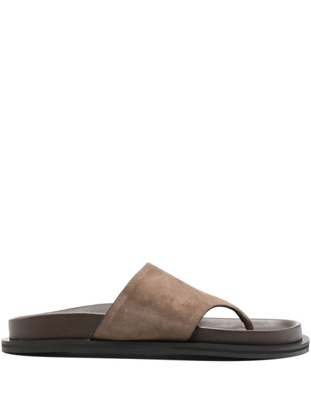  A.emery Imara Suede Flat Sandals - Brown 
