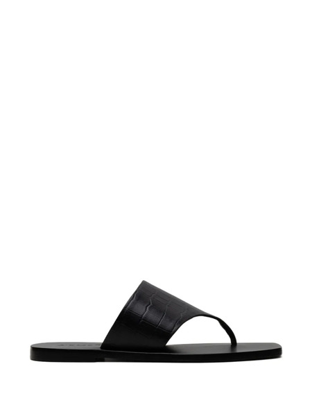  A.emery The Paton Croc-effect Sandals - Black 