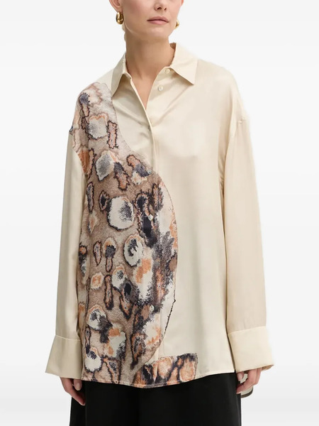  Aeron Abstract-print Shirt - Neutrals 
