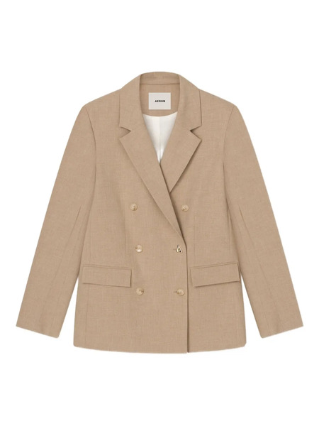  Aeron Double-breasted Blazer - Brown 