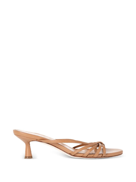  Aeyde Abby Leather Sandals - Neutrals 