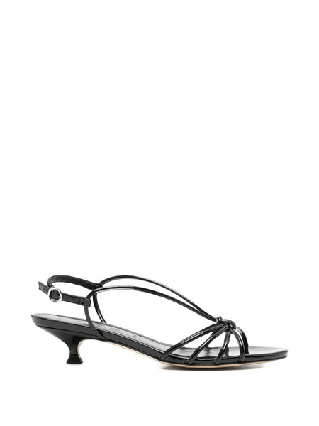  Aeyde Amara Knot Strap Sandals - Black 