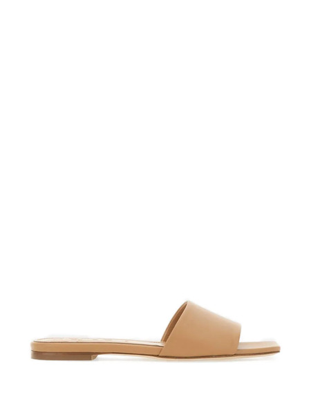  Aeyde Anna Square Toe Strap Sandals - Neutrals 
