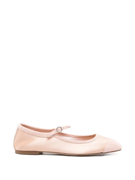  Aeyde Cap-toe Strap Flat Pumps - Pink 