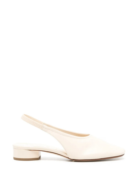  Aeyde Dua Backstrap Leather Pumps - Neutrals 