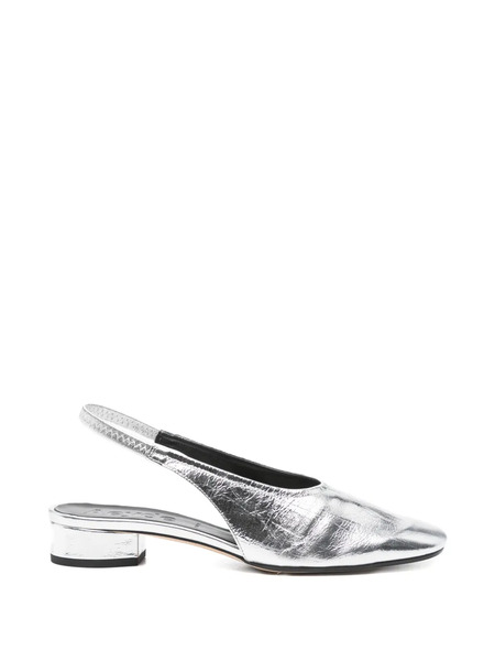  Aeyde Dua Slingback Pumps - Silver 