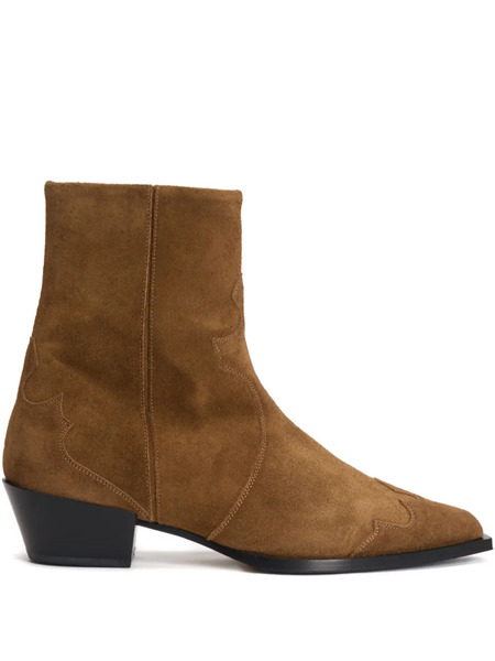  Aeyde Hester Suede Ankle Boots - Brown 
