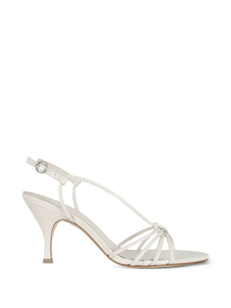  Aeyde Knotted Strap Pumps - White 