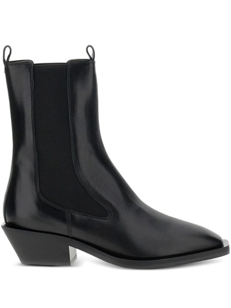  Aeyde Leather Pointed-toe Boots - Black 