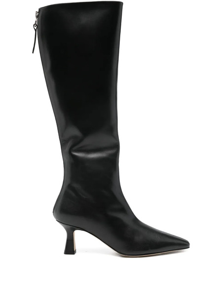  Aeyde Leather Zip-fastening Knee-high Boots - Black 