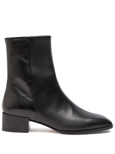  Aeyde Lee Leather Ankle Boots - Black 