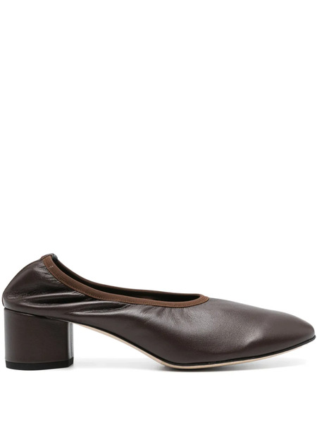  Aeyde 45mm Leather Pumps - Brown 