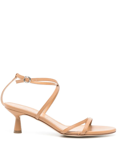  Aeyde 50mm Leather Sandals - Neutrals 