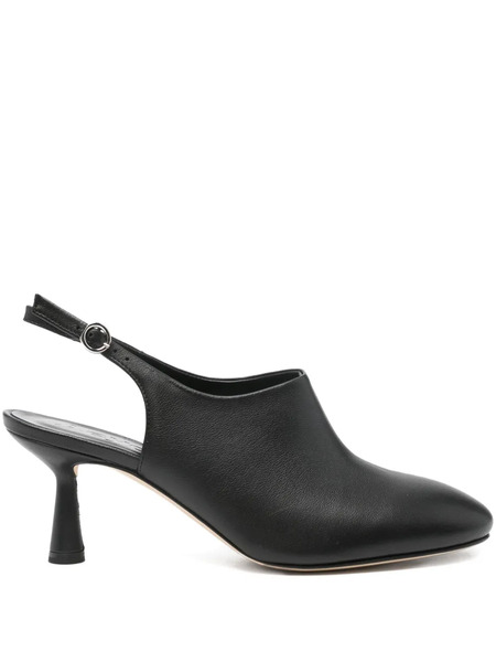  Aeyde 70mm Leather Slingback Pumps - Black 