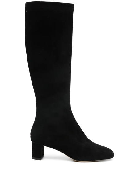  Aeyde 45mm Suede Boots - Black 