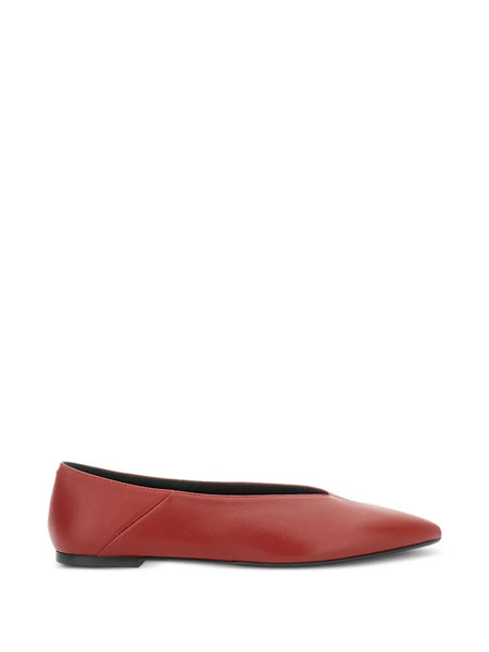  Aeyde Moa Pointed-toe Ballet Flats - Red 