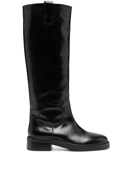  Aeyde Taito Block Heel Boots - Black 