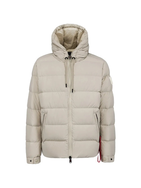  After Label Hooded Puffer Jacket - Neutrals 