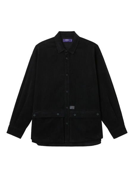  Aftermaths Corduroy Pocket Shirt - Black 