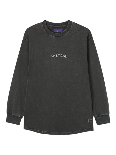  Aftermaths Embroidered Graphic Long-sleeve Top - Grey 