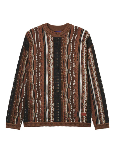  Aftermaths Striped Pattern Sweater - Brown 