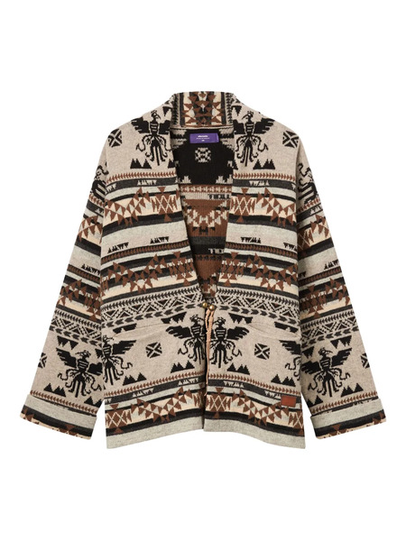 Aftermaths Wool Open Cardigan - Brown 