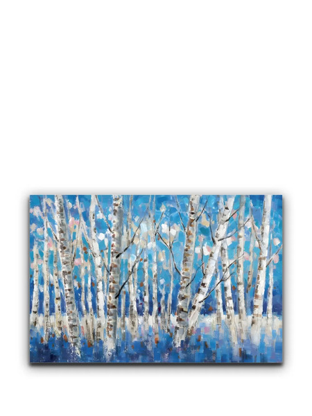  Agave Quadri Quadro Dipinto A Mano Chill Forest Agave Frame - Blue 