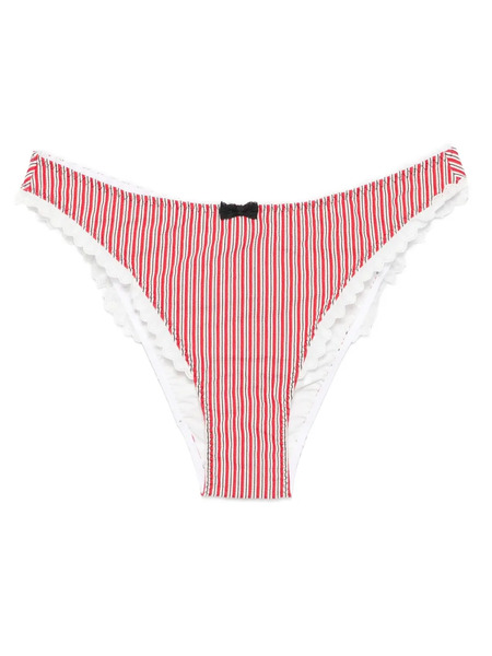  Agent Provocateur Striped Bikini Bottom - Red 