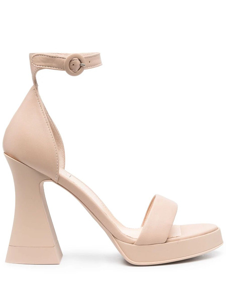  Agl Janis 115mm Ankle-strap Sandals - Neutrals 
