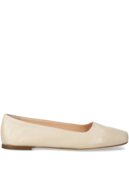  Agl Leather Ballet Flats - Neutrals 