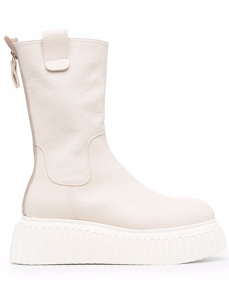  Agl Milagros Platform Boots - Neutrals 