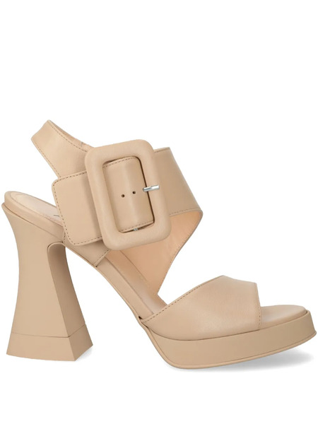  Agl 120mm Leather Sandals - Neutrals 
