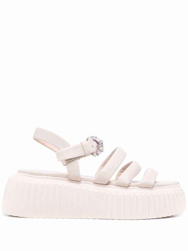  Agl Strap-design Platform Sandals - Neutrals 